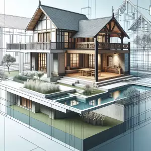 Moderní Přístavba Ke Starému Domu